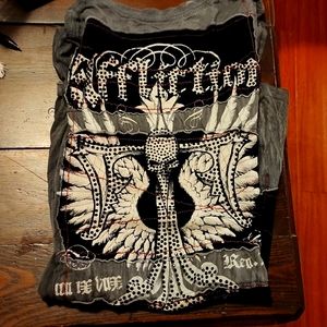 Affliction grey t-shirt